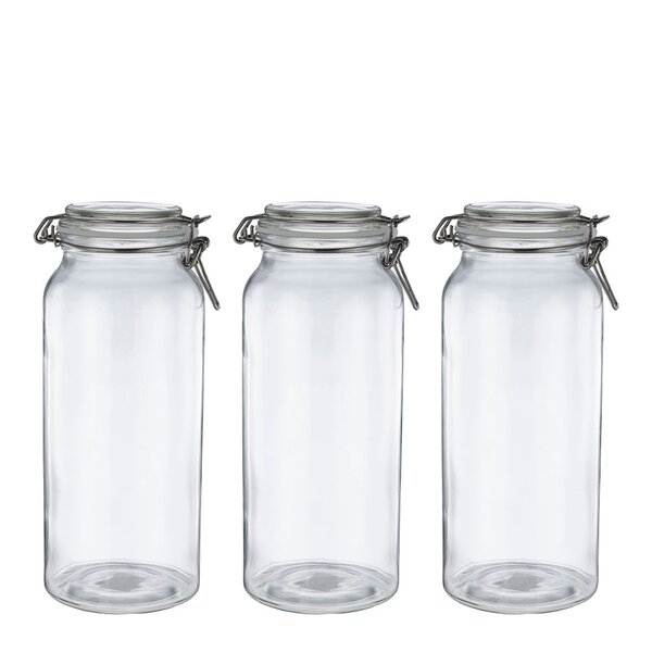 Sogn glasskrukke sett 1,2L 3 stk klar