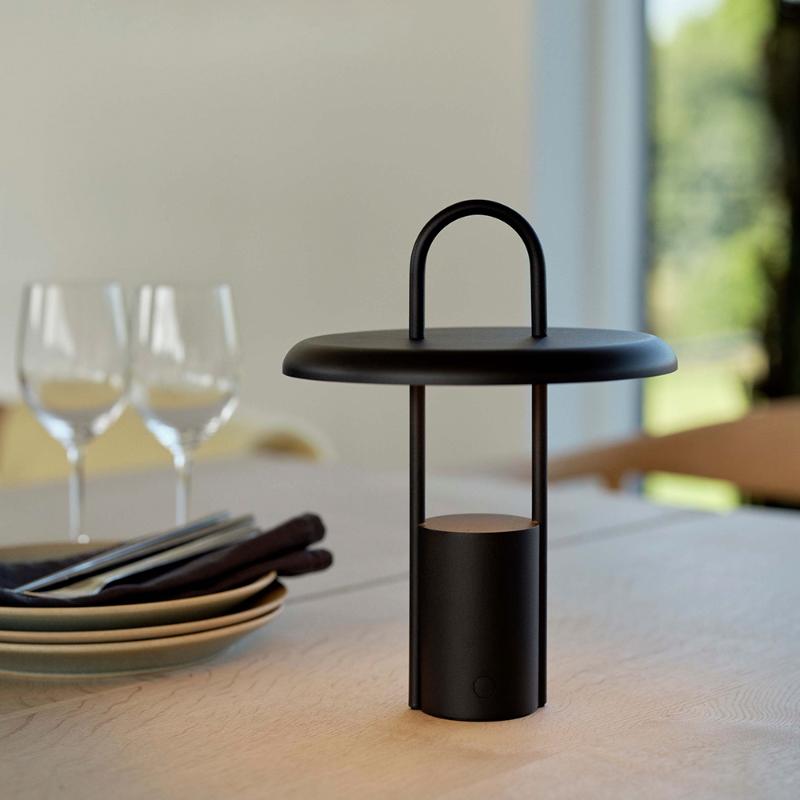 Pier bærbar LED lampe 25 cm black
