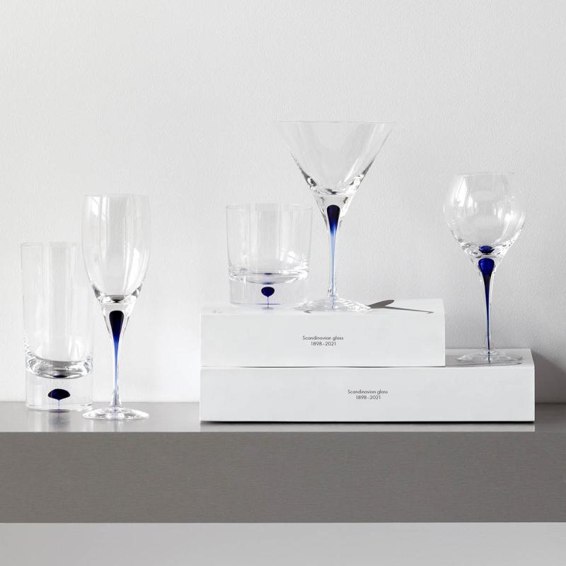 Intermezzo vinglass 32 cl blå