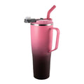 Fusion termokopp med sugerør 1,2 L rosa