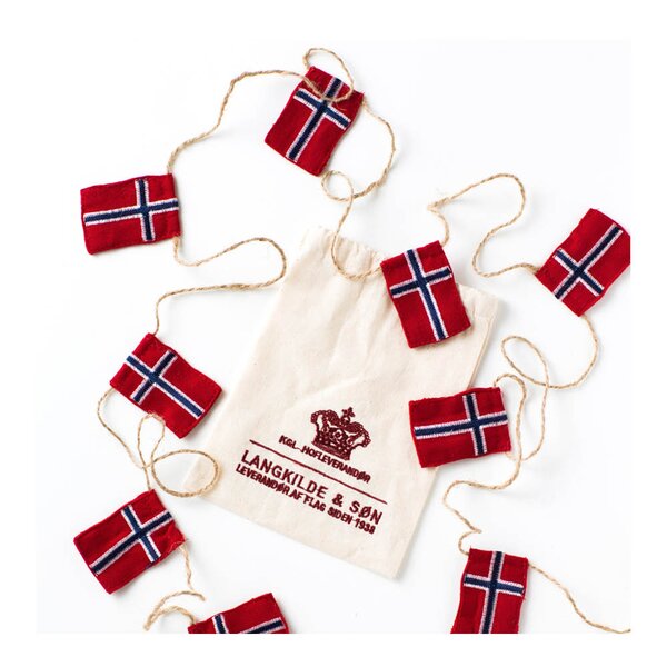 Nordic way flaggrekke små flagg 3 m