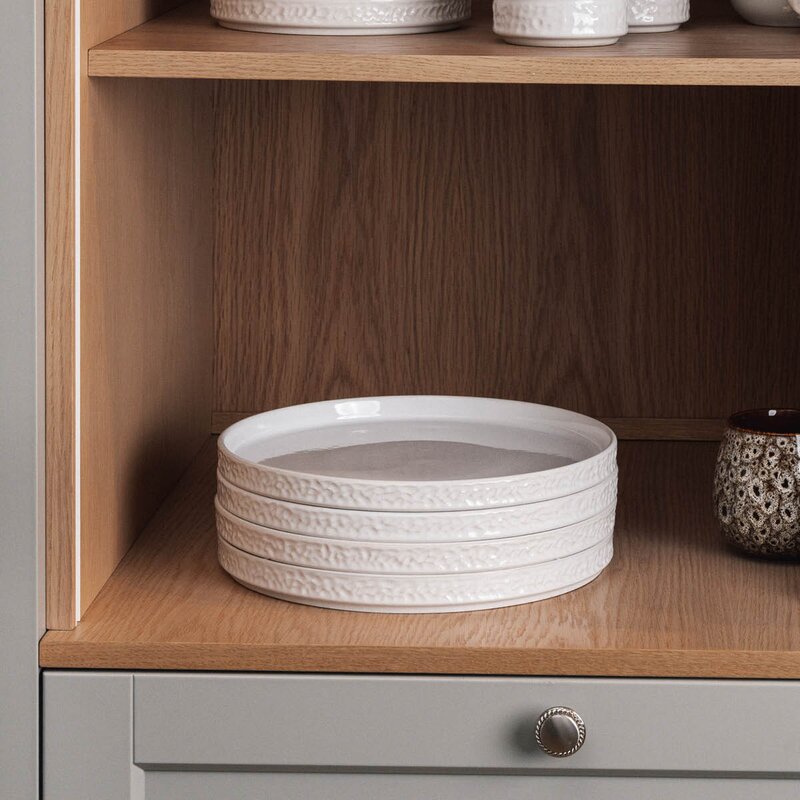Servisen C tallerken 25x25 cm 4 stk hvit