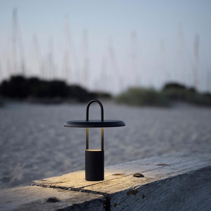 Pier bærbar LED lampe 25 cm black