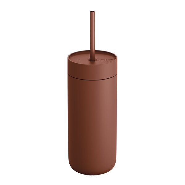 Carter Cold Desert Capsule tumbler med sugerør 475 ml sienna