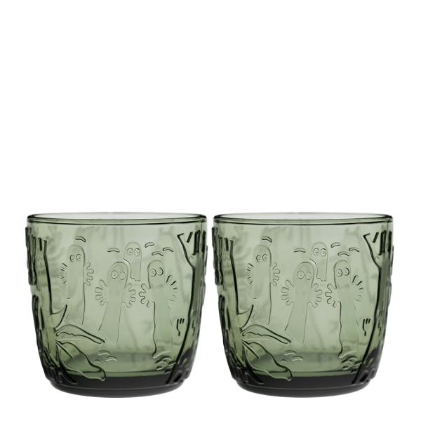 Mummi glass 28 cl 2 stk furugrønn
