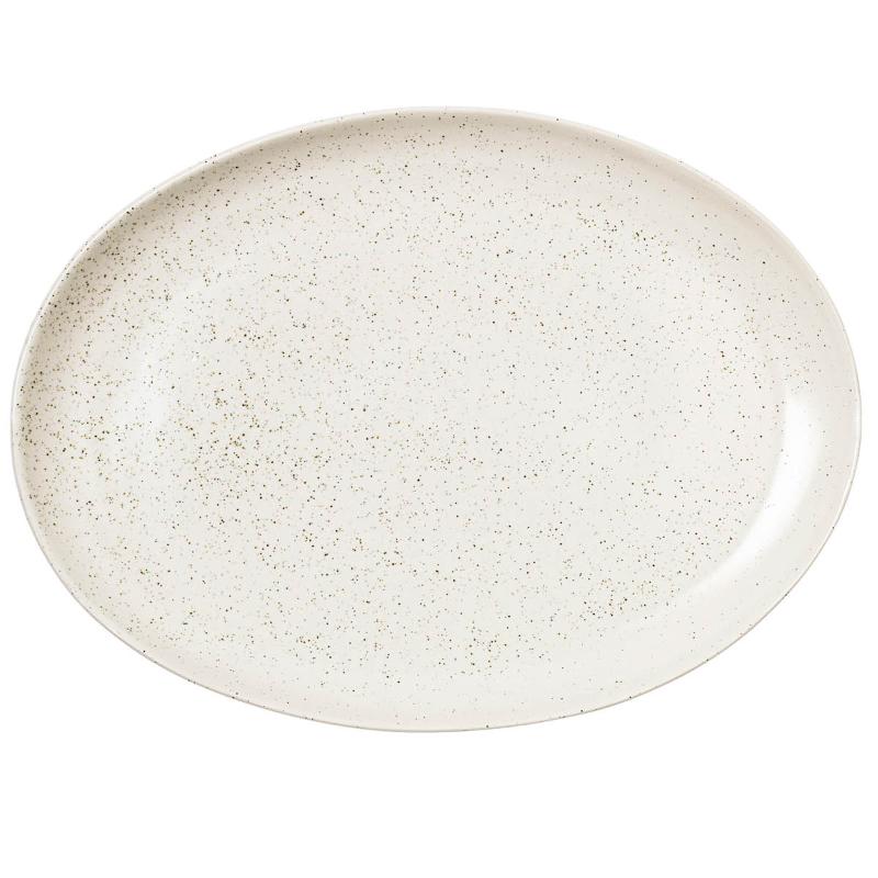 Nordic Vanilla ovalt fat 26,5x35,5 cm kremhvit