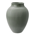 Ripple vase 27 cm matt celadon green
