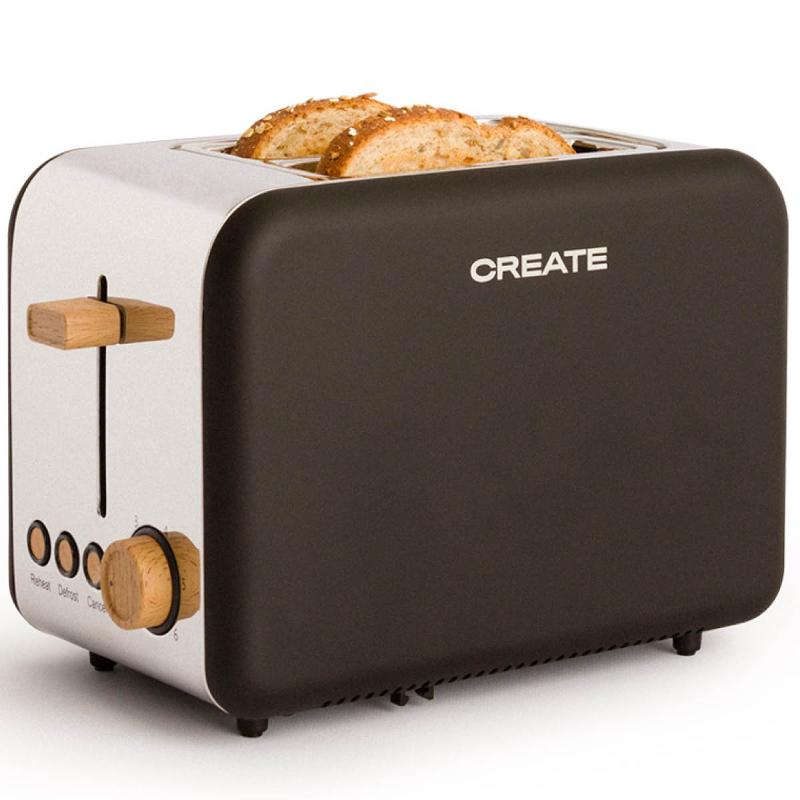 Toast Retro brødrister svart