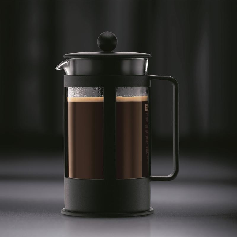 Kenya presskanne 8 kopper 1L svart