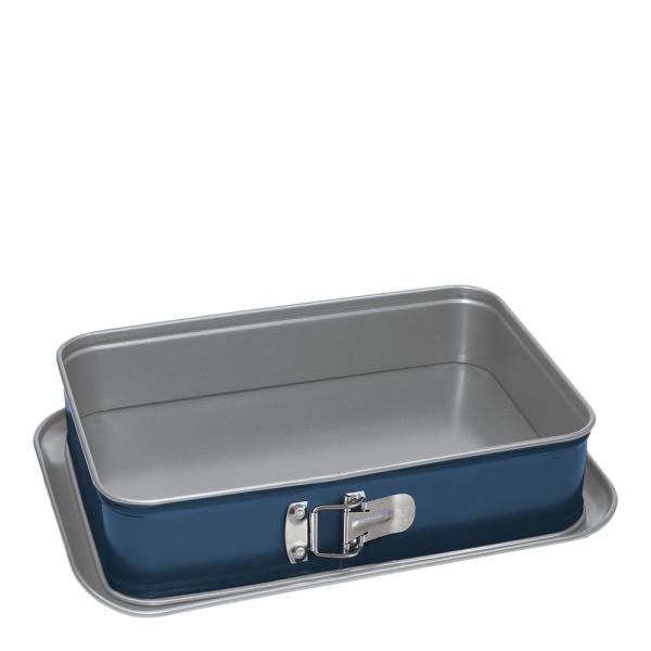 Xbake springform rektangulær 28 cm blå