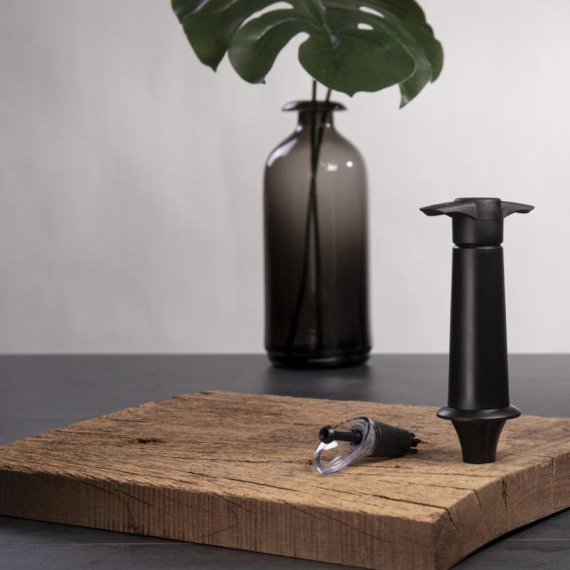 Wine Server & Saver 2 stk svart