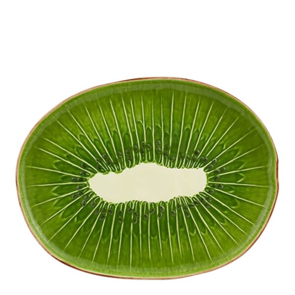 Tropical Fruits serveringsfat 40,2x31,1 cm kiwi grønn