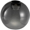 Milano lysestake rund 7x8 cm smoke