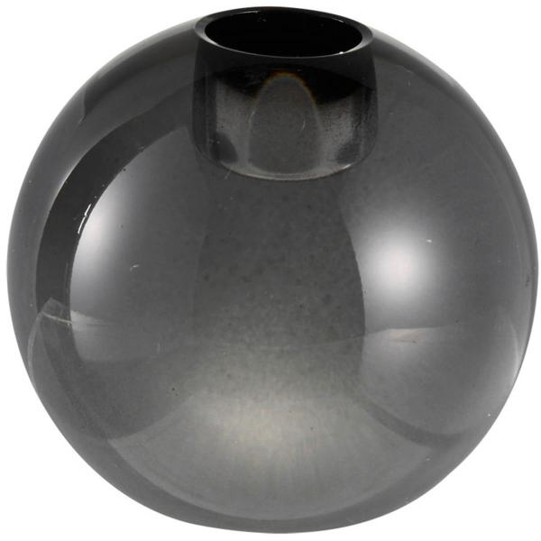 Milano lysestake rund 7x8 cm smoke