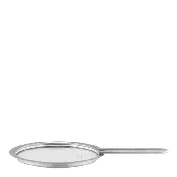 Flatt lokk 13 cm glass