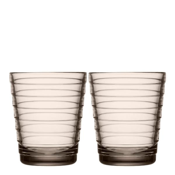 Aino Aalto glass 22 cl 2 stk lin