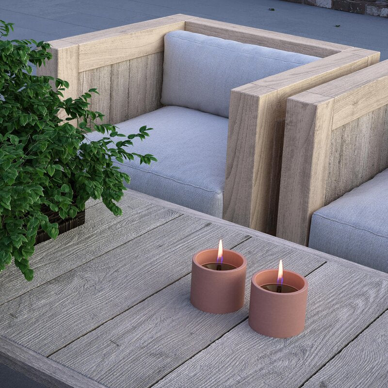 Breeze bordlykt 8 cm 2 stk oransje