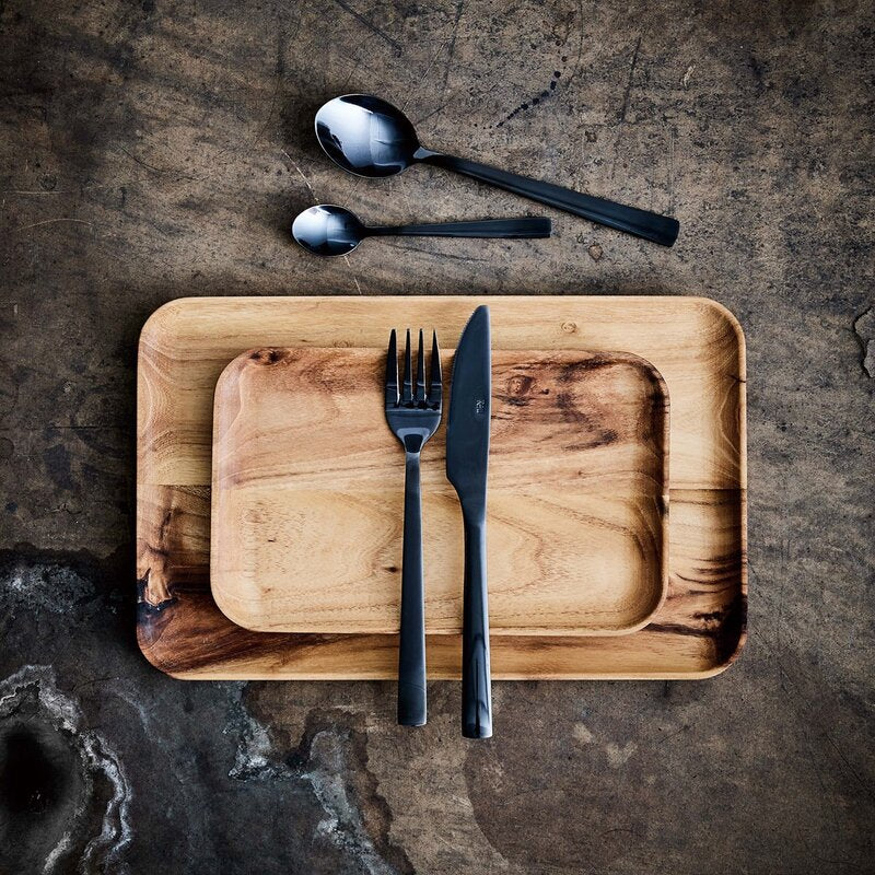 RAW Teak tallerken 23,7x14,9 cm
