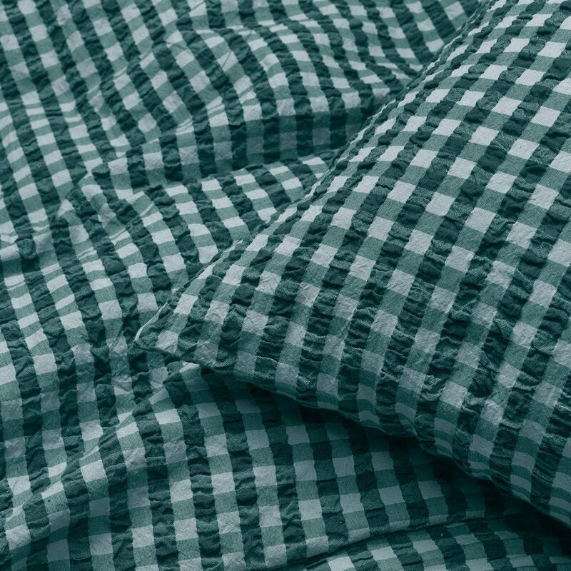 Bæk&Bølge sengetøy 220x220 cm grønn/lys blå