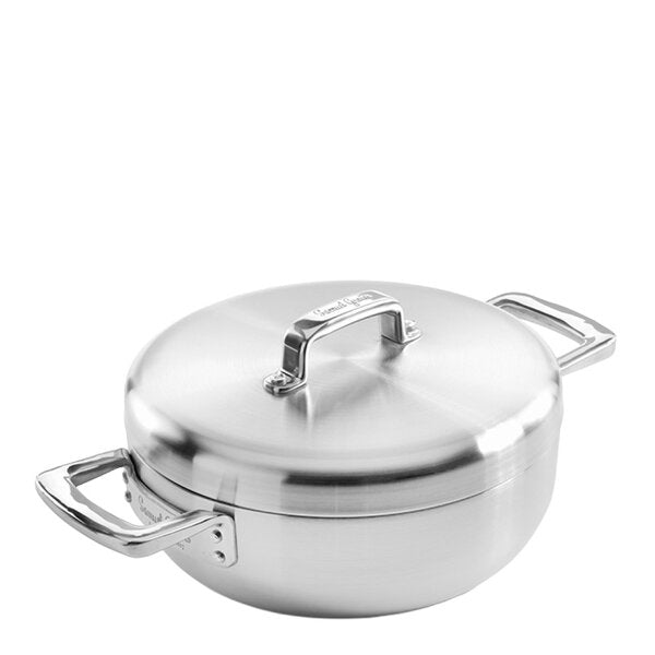 Sautépanne med lokk 24 cm urban rustfritt stål
