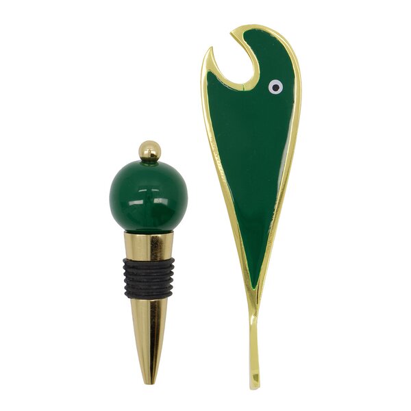 Open bar tilbehør 2 stk gylden/grønn