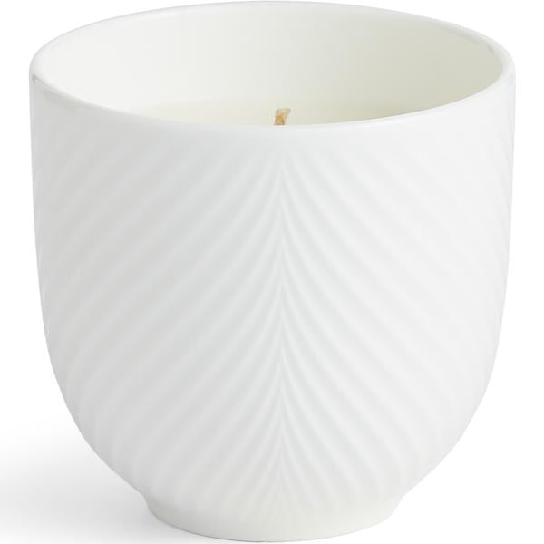 White Folia duftlys 8 cm