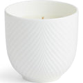 White Folia duftlys 8 cm