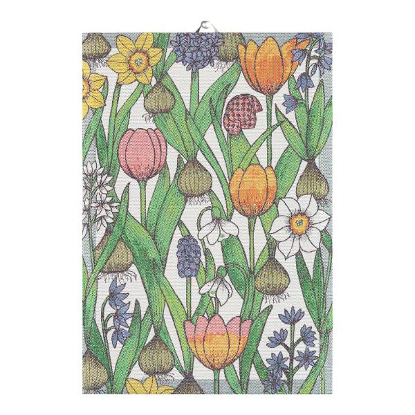 Blomsterløk håndkle 35x50 cm