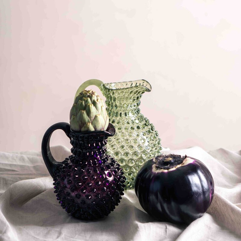 Hobnail karaffel 2L violet