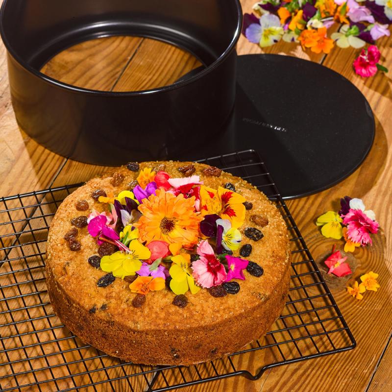 Bakeform løs bunn 20 cm svart
