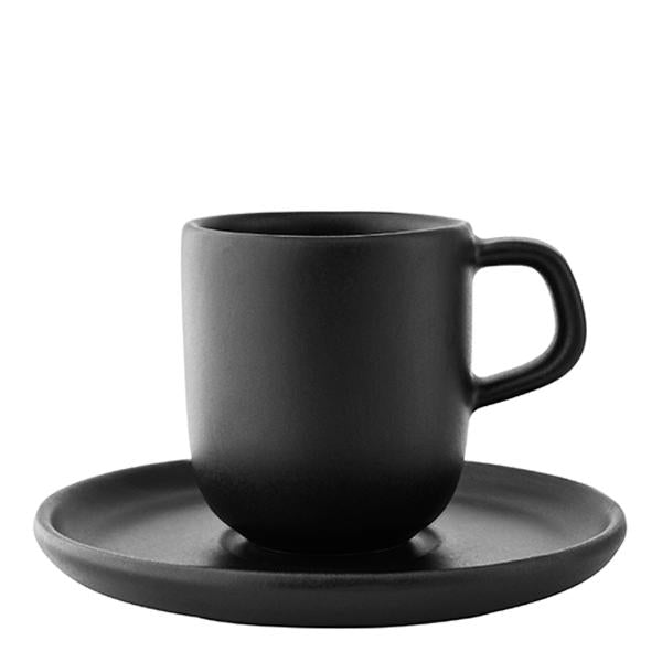 Nordic Kitchen espressokopp m/fat 7 cl svart