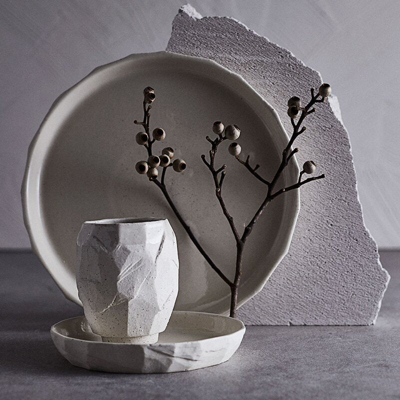 Kuri desserttallerken 16 cm 2 stk beige