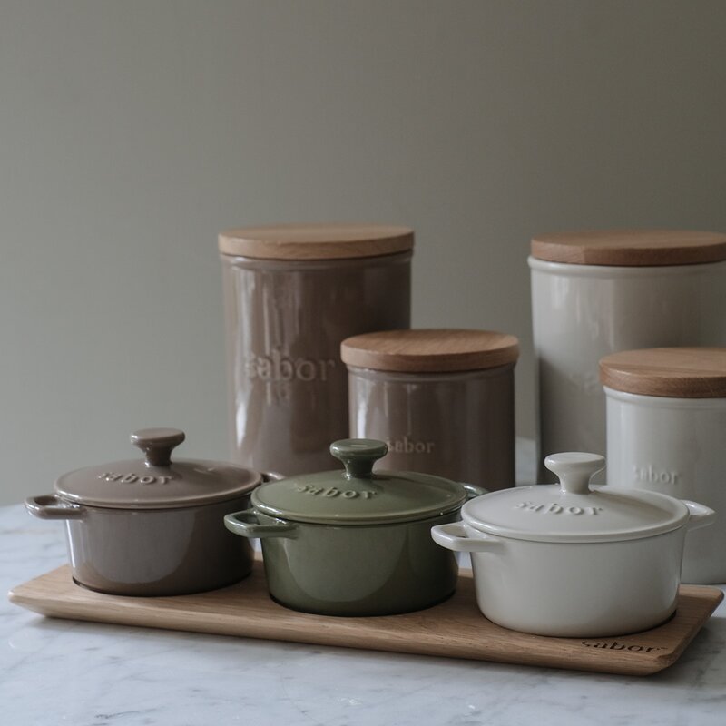 Oppbevaringskrukke 1,3L mahogany