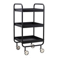 Roll trillebord 42x38x85 cm svart