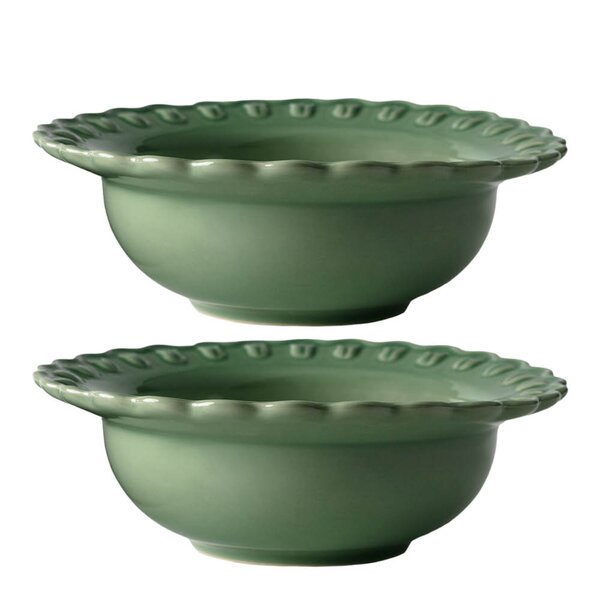 Tulipa dyp tallerken 17 cm 2 stk verona green