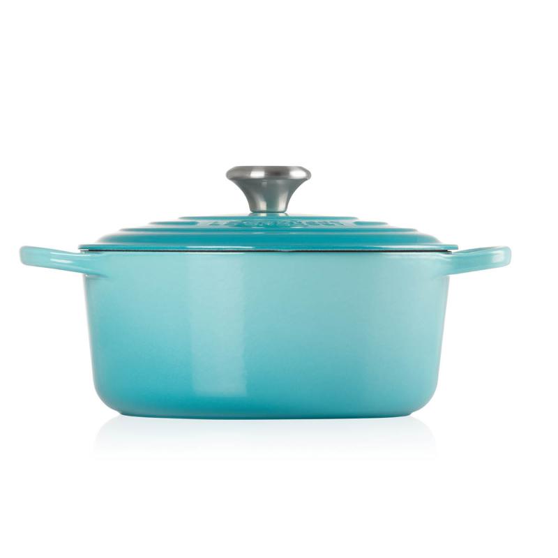 Signature støpejernsgryte rund 26 cm 5,3L caribbean