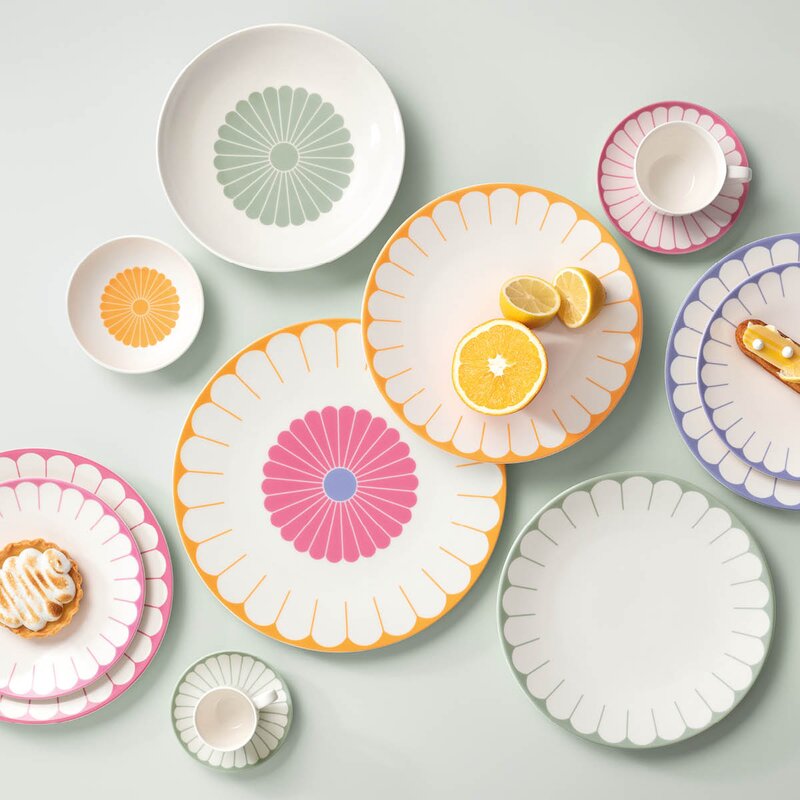 Fleur soleil dessertskål 13 cm 11 cl gul