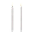LED kertelys 1,3x13,8 cm 2 stk hvit