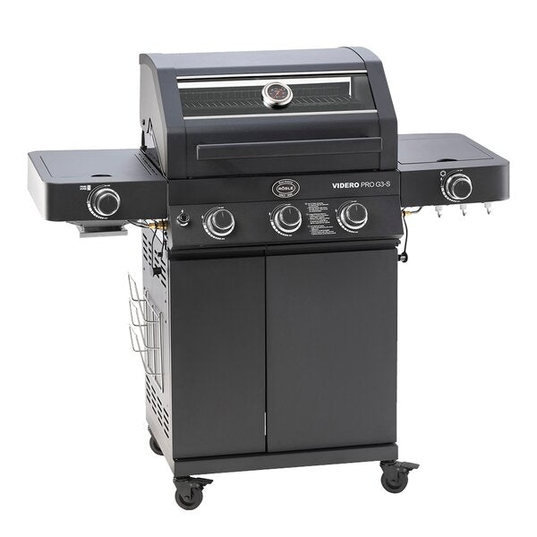Videro PRO G3-S Vario+ gassgrill 17000W svart
