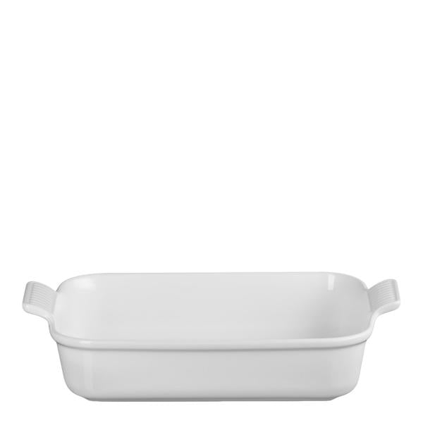 Heritage rektangulær ildfast form 32 cm white