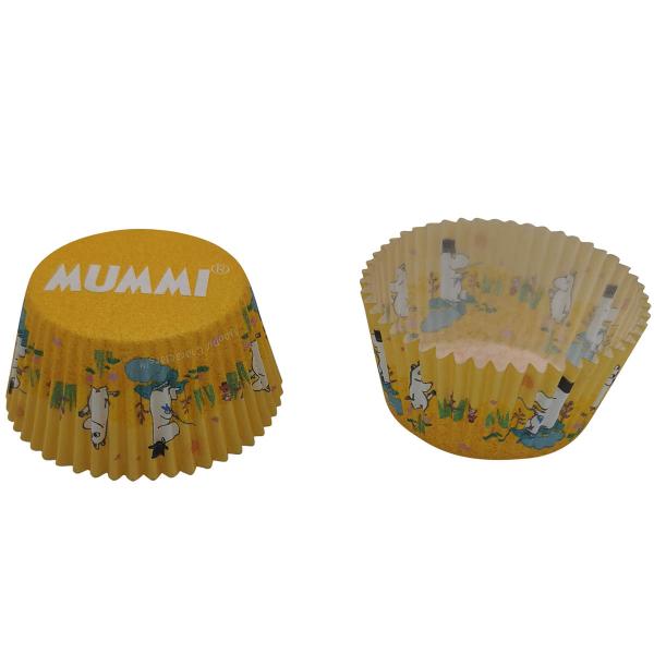 Mummi muffinsform 50 stk gul