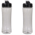 Select drikkeflaske 0,6L 2 stk klar/svart
