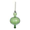 Glosille ornament 14,5 cm grønn