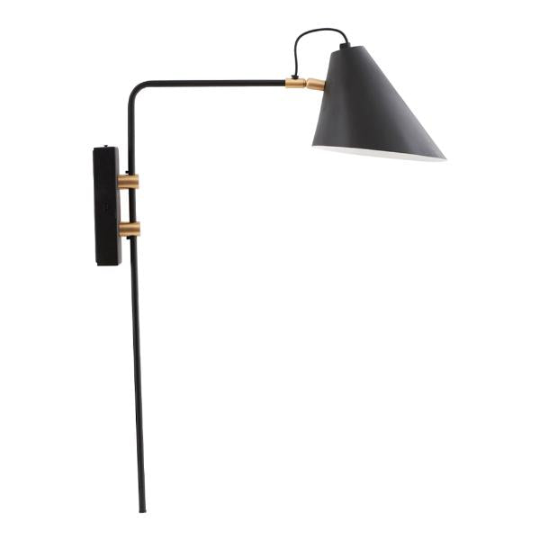 Club vegglampe 62x46 cm svart