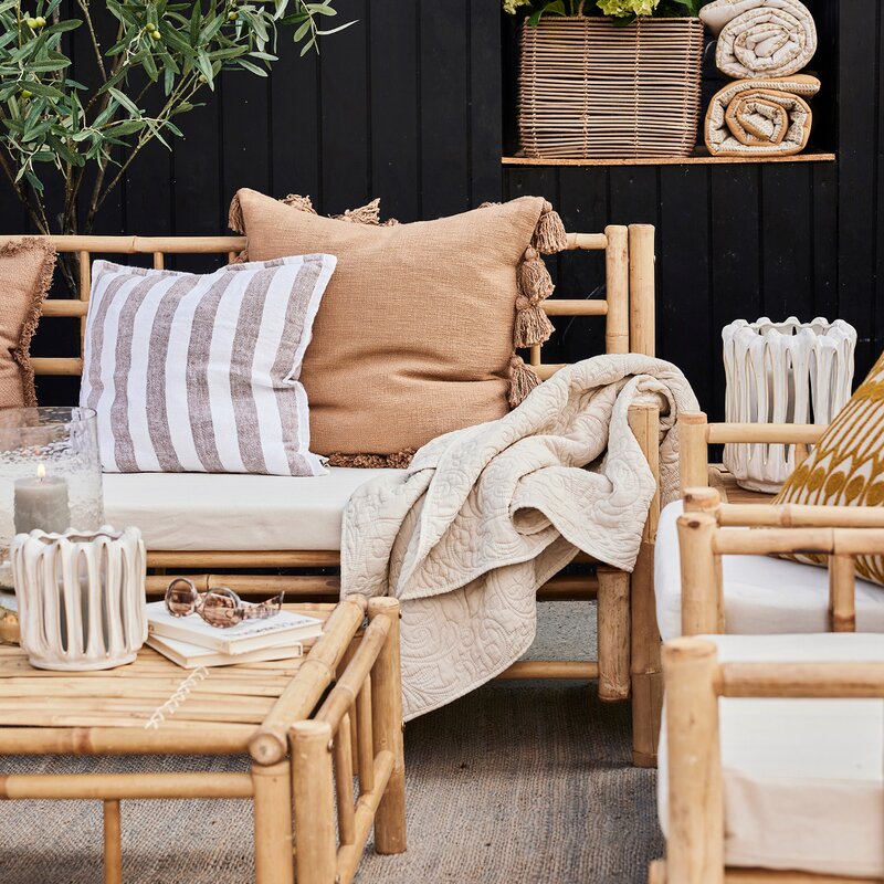 Ivenne sittepute/madrass 120x60 cm oker
