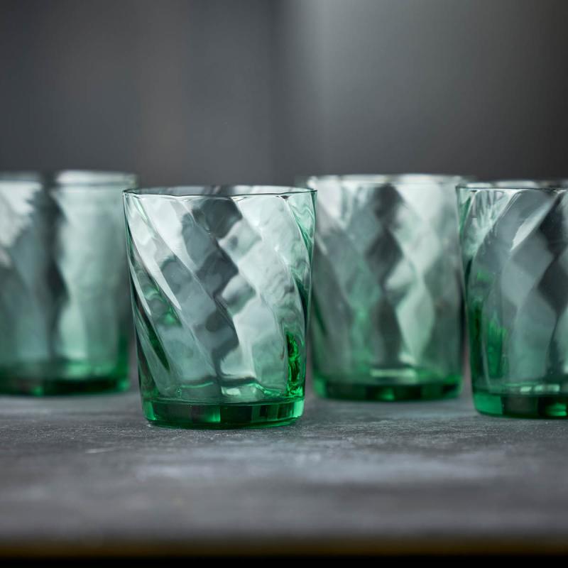Vienna vannglass 30 cl 4 stk grønn
