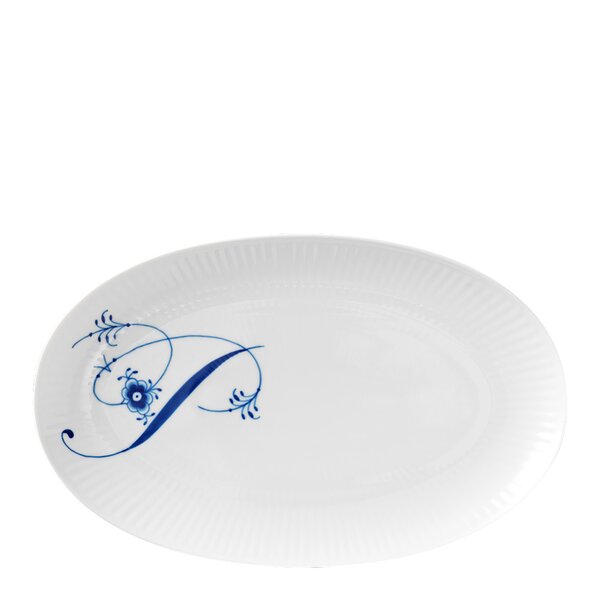 Alfabet oval tallerken P 23 cm