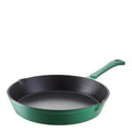 Rund støpejernsstekepanne 26 cm 1L grønn