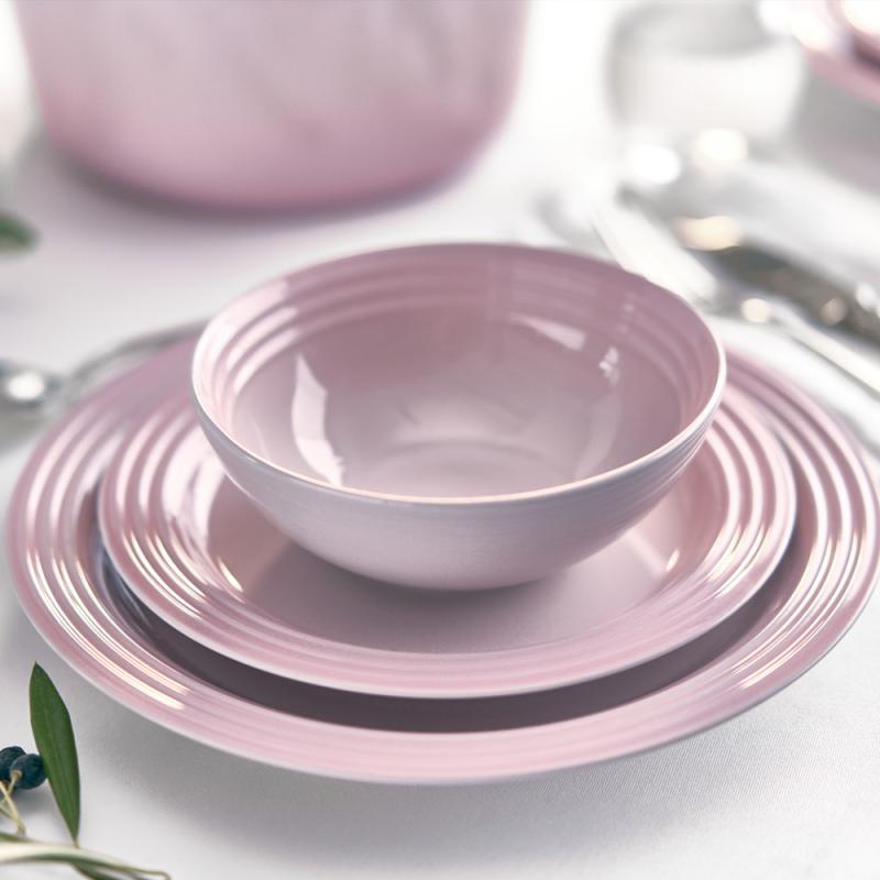 Signature tallerken 27 cm shell pink