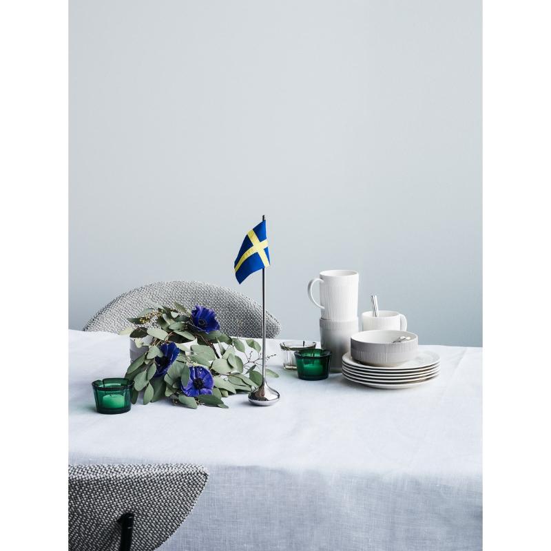 RO bordflagg svensk H35 cm sølv